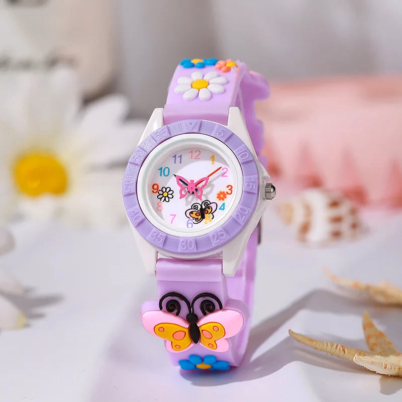Charming Kids' Quartz Watch with Butterfly Design — image 11