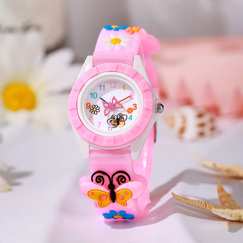 Charming Kids' Quartz Watch with Butterfly Design — image 2