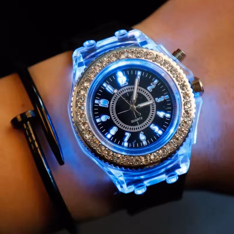 Trendy Fluorescent Couple Sport Watches — image 2
