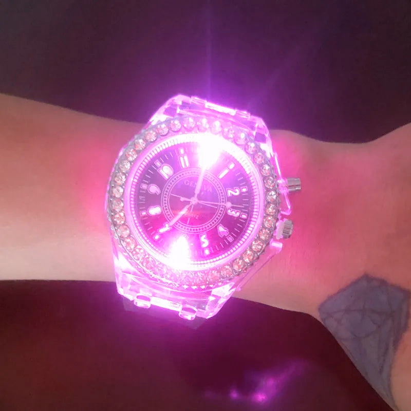 Trendy Fluorescent Couple Sport Watches — image 3