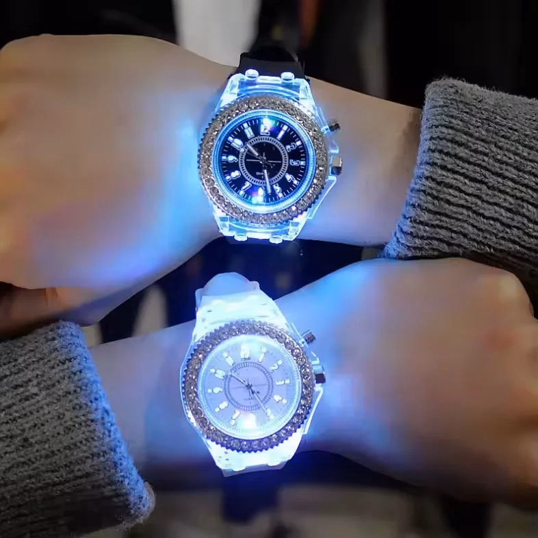 Trendy Fluorescent Couple Sport Watches