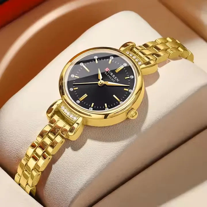 CURREN 9098 Gold Women's Waterproof Quartz Watch