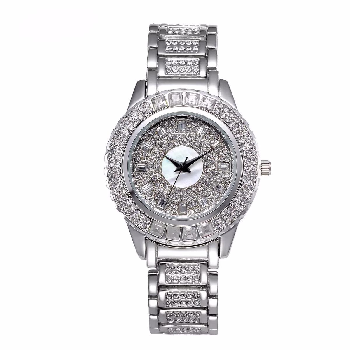 Luxury Women's Diamond Quartz Watch - Gold & Zircon — image 9