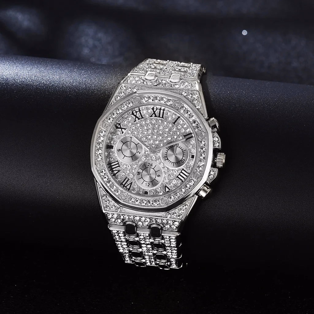 Luxury Gold Watch & Bracelet Set for Men & Women — image 4
