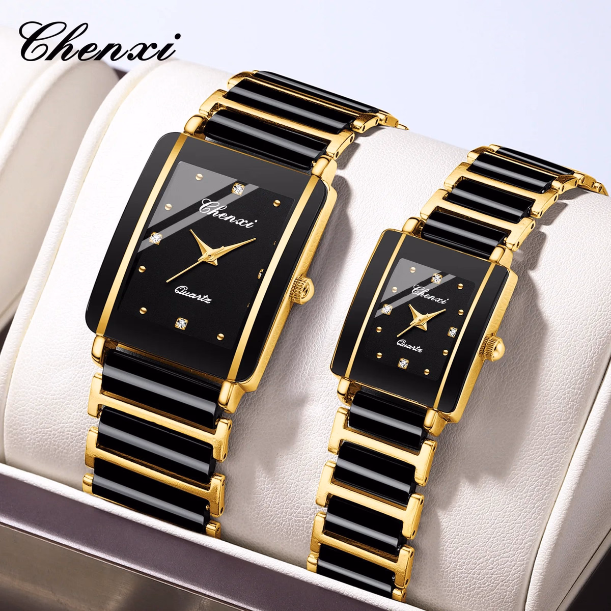CHENXI Waterproof Quartz Couple Watches — image 2