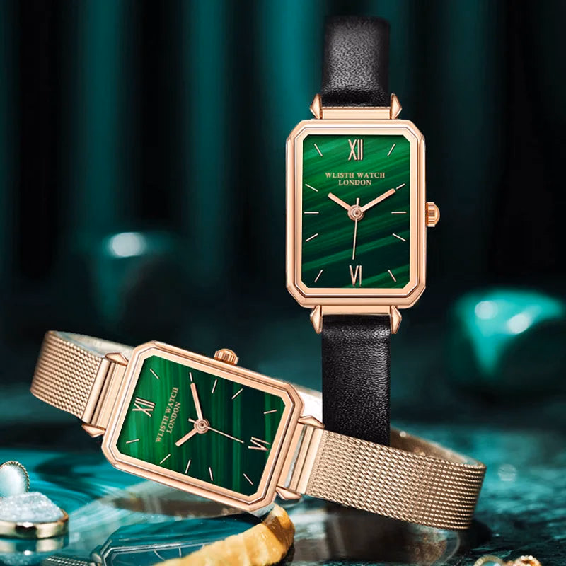 Wlisth S527 Luxury Green Dial Waterproof Watch