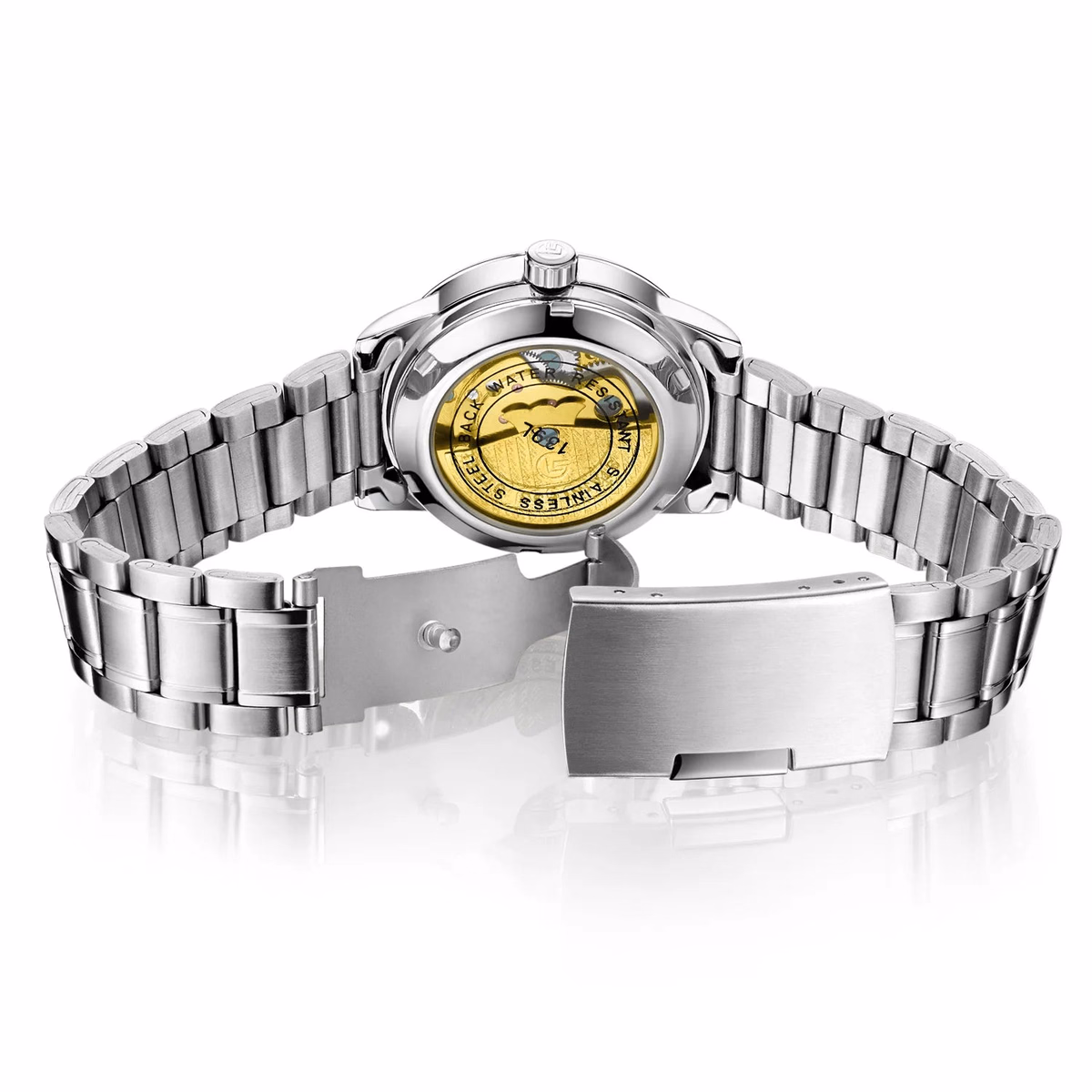 Custom Heart Clover Silver Waterproof Ladies Watch — image 6