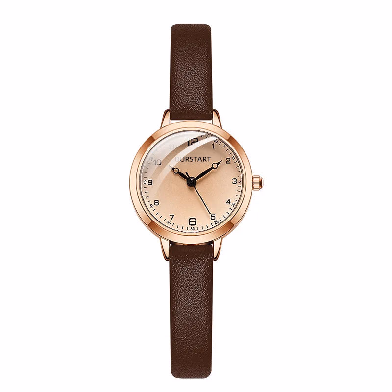 Retro Leather Strap Ladies Quartz Watch — image 9