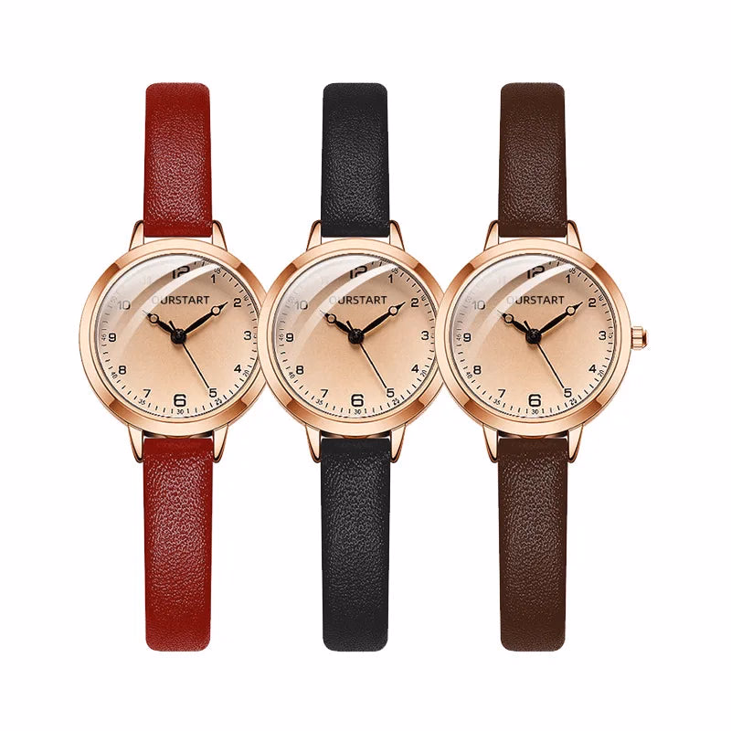 Retro Leather Strap Ladies Quartz Watch — image 6
