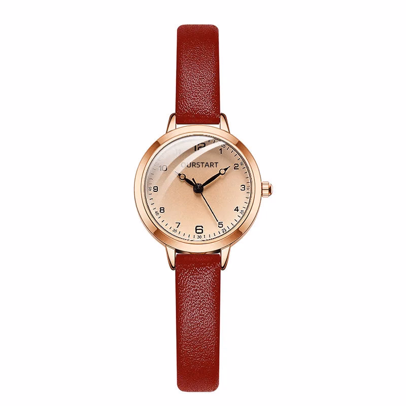 Retro Leather Strap Ladies Quartz Watch — image 11