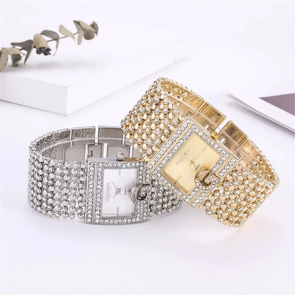 Luxury Women's Quartz Watch - Stainless Steel Square Case — image 4