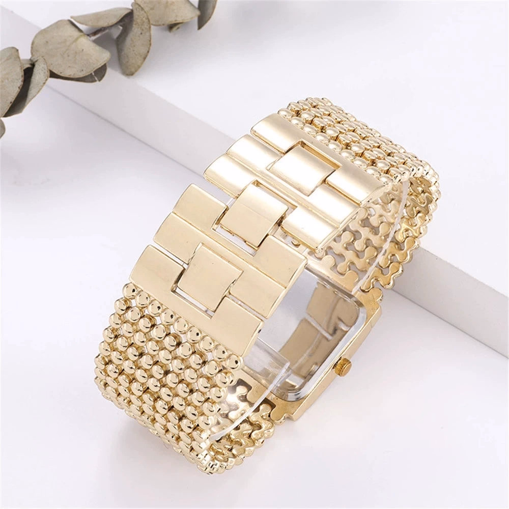 Luxury Women's Quartz Watch - Stainless Steel Square Case — image 5