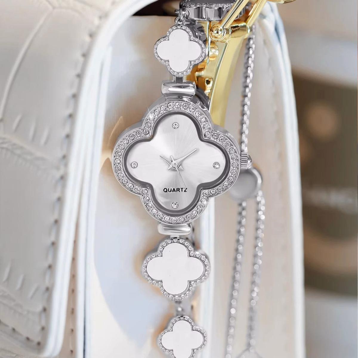 LUCKYFOX Women's Quartz Watch - Luxury Clover Design — image 2