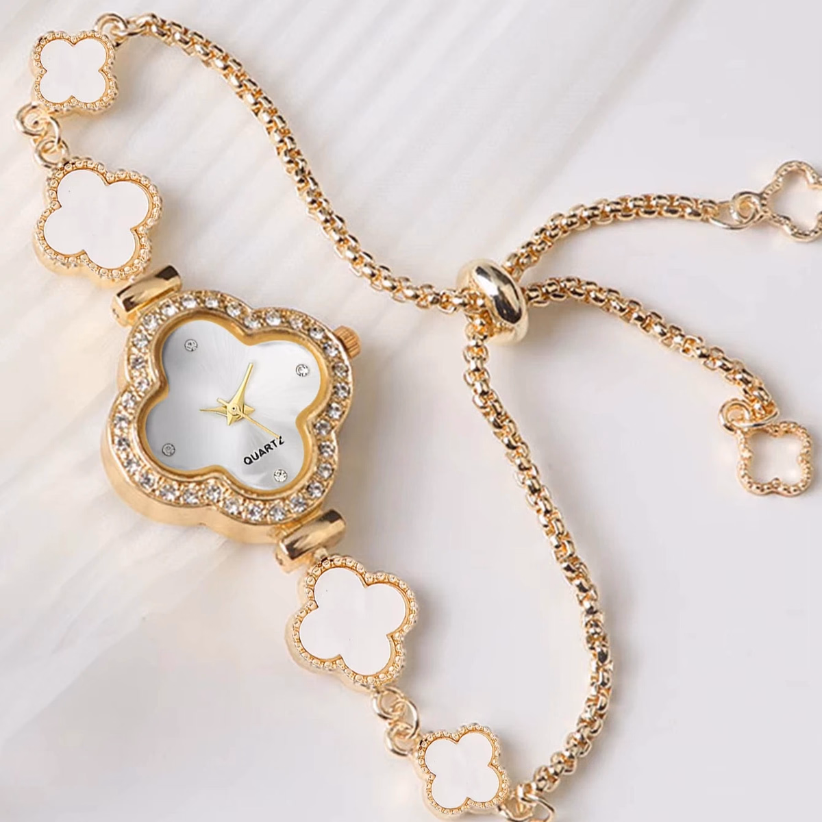 LUCKYFOX Women's Quartz Watch - Luxury Clover Design — image 4