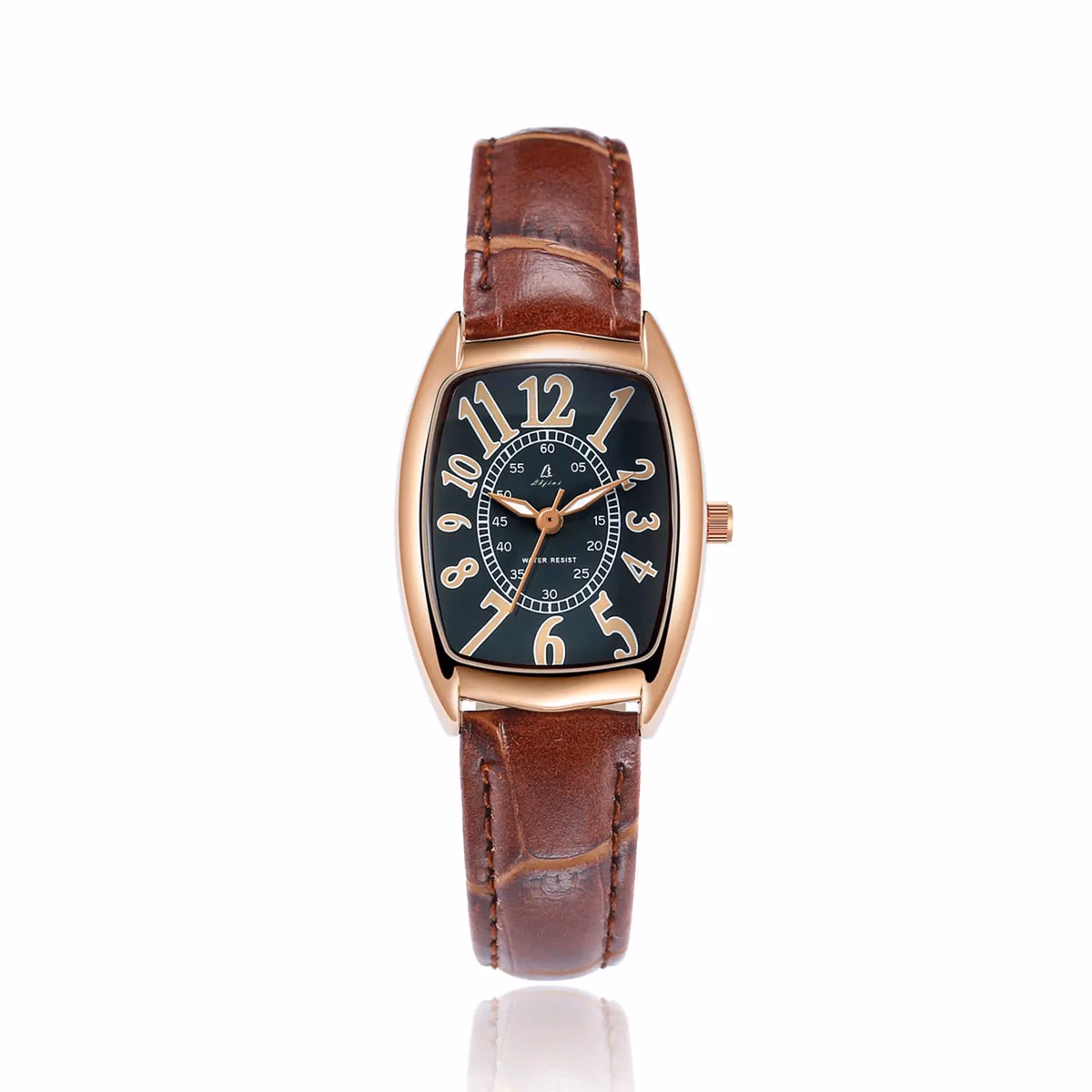 Luxury Retro Ladies Watch with Leather Strap