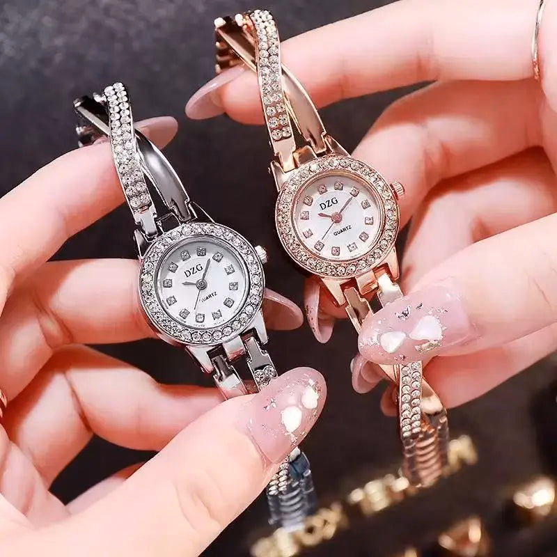 Elegant Diamond-Studded Women's Smartwatch