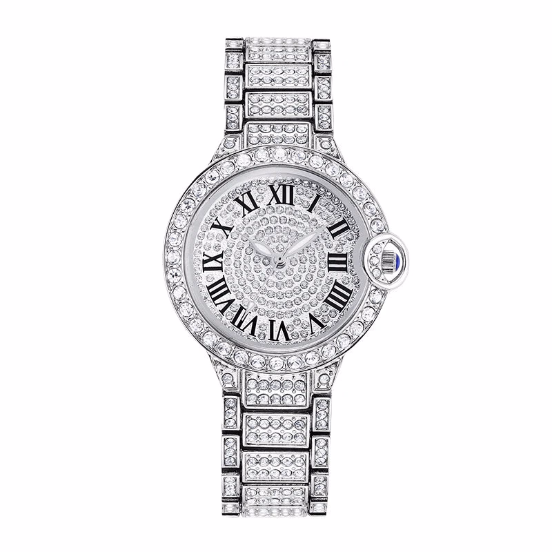 Elegant Women's Luxury Quartz Watch with Crystals — image 8