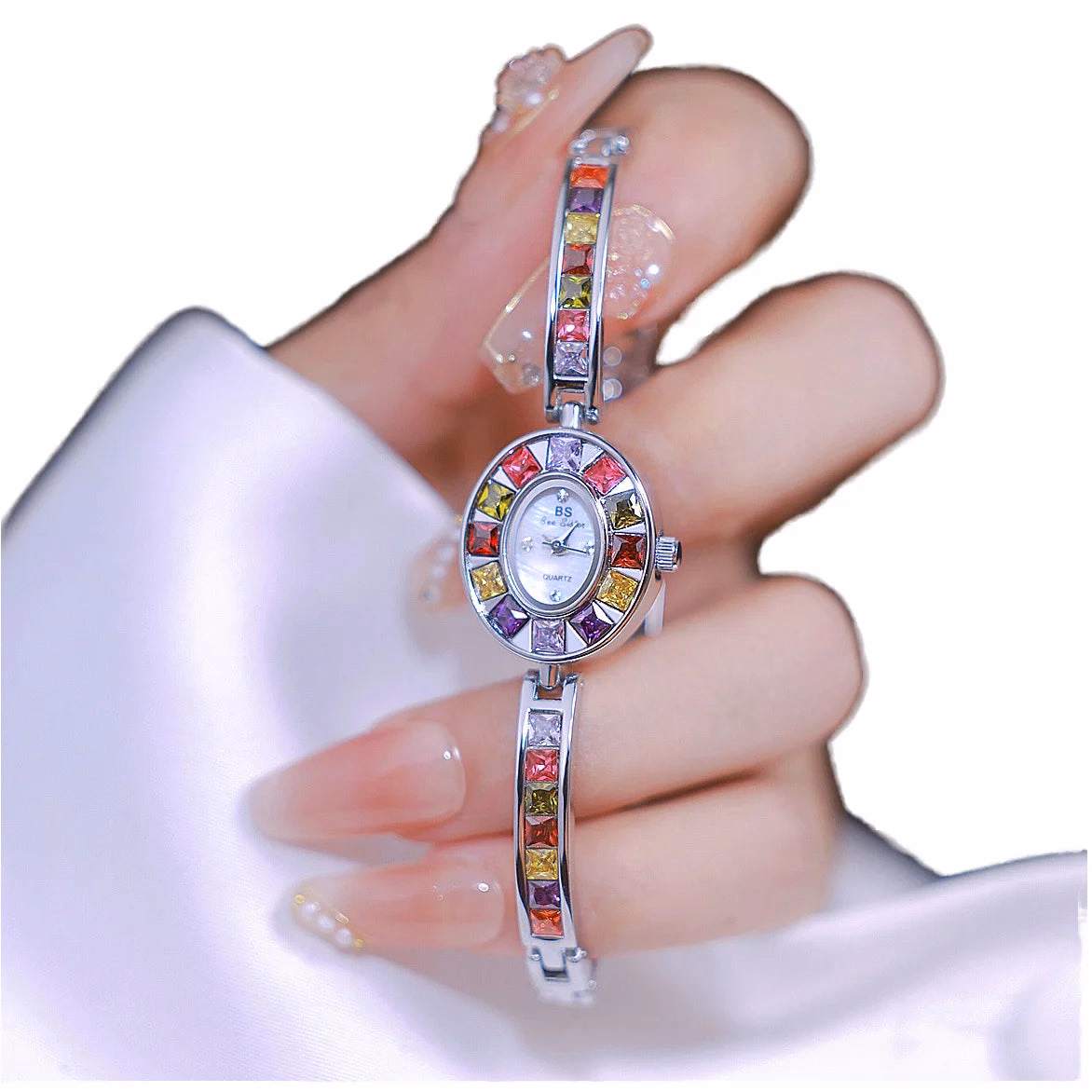 Elegant Luxury Zircon Quartz Watch for Women — image 3