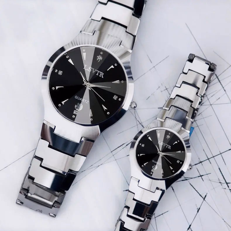 Luxury Waterproof Couple Watches - Stainless Steel — image 2