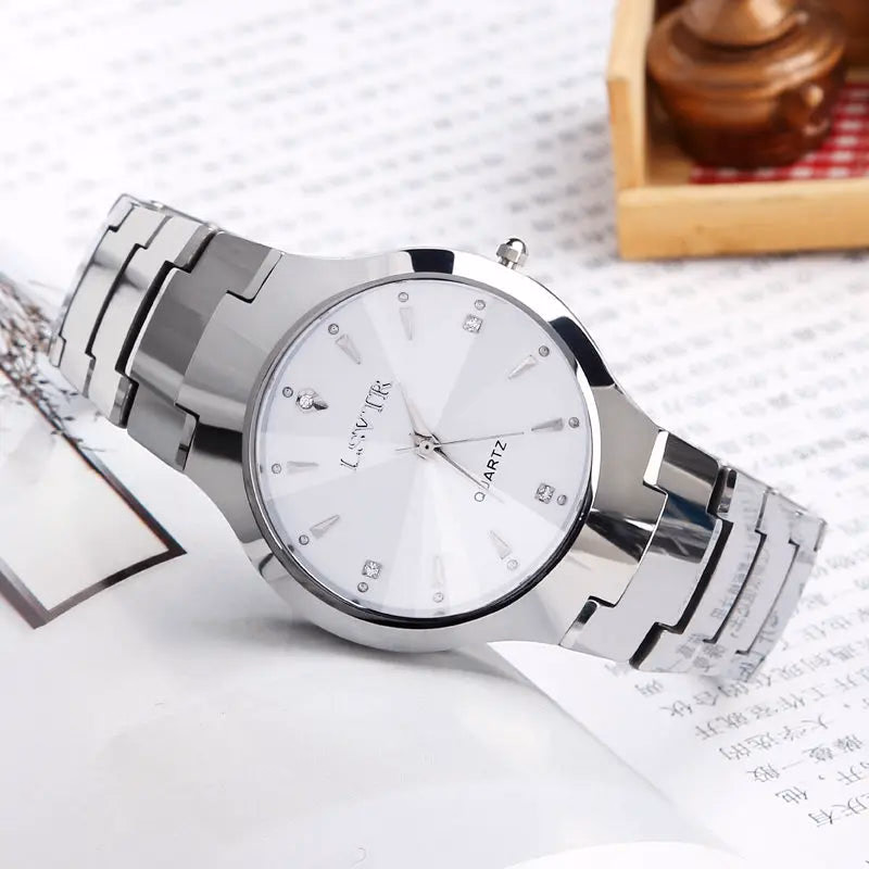 Luxury Waterproof Couple Watches - Stainless Steel — image 5