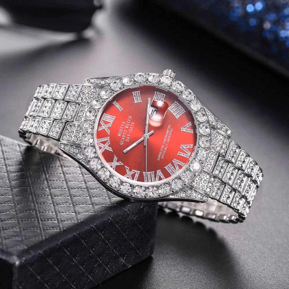 Luxury Unisex Quartz Rhinestone Watch — image 11