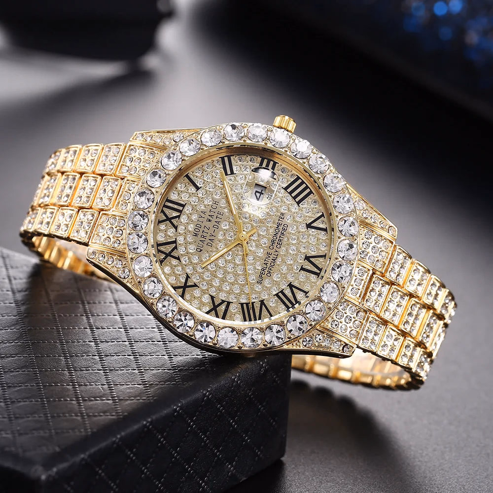 Luxury Unisex Quartz Rhinestone Watch — image 5