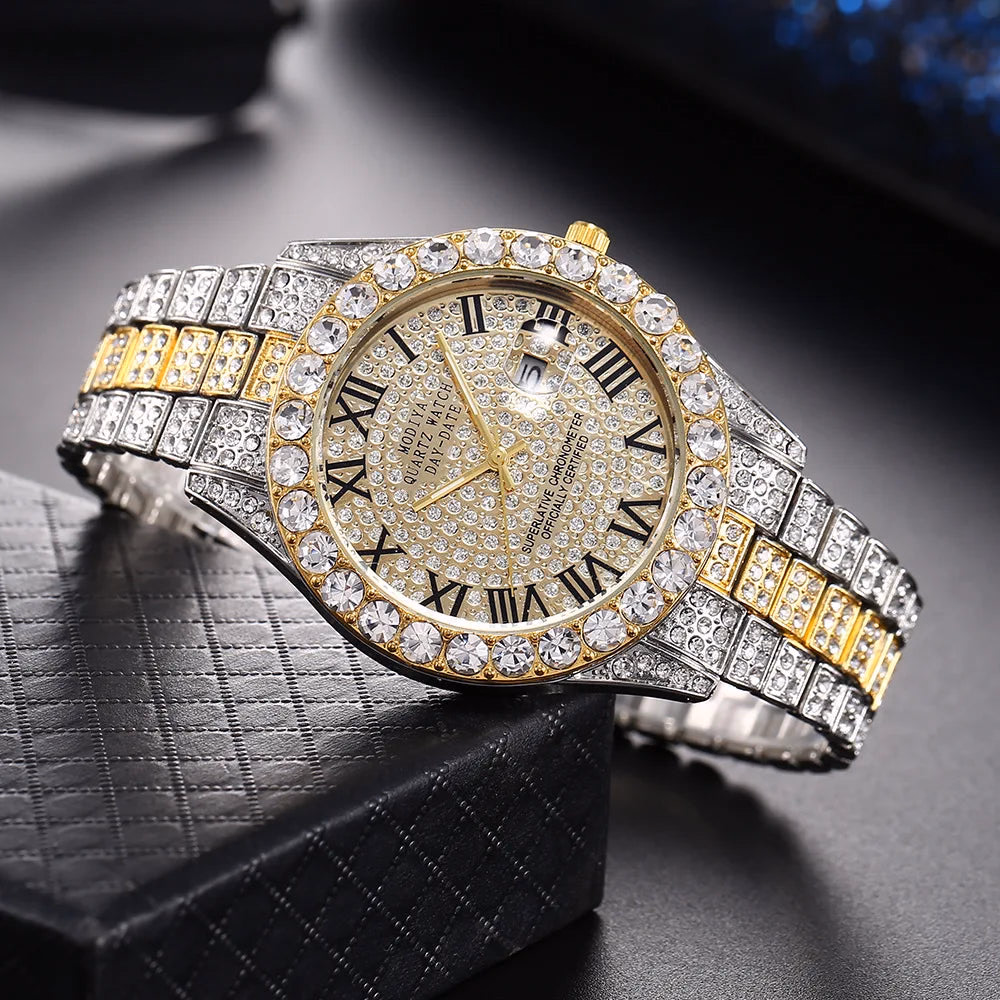 Luxury Unisex Quartz Rhinestone Watch — image 13