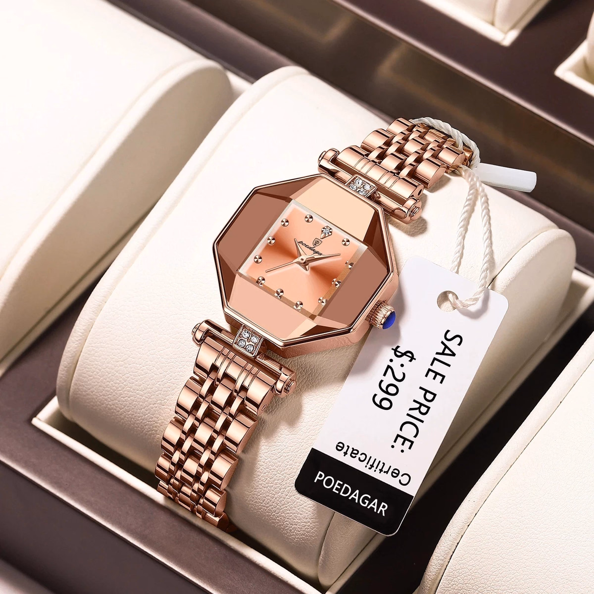 POEDAGAR Women's Quartz Watch — image 3