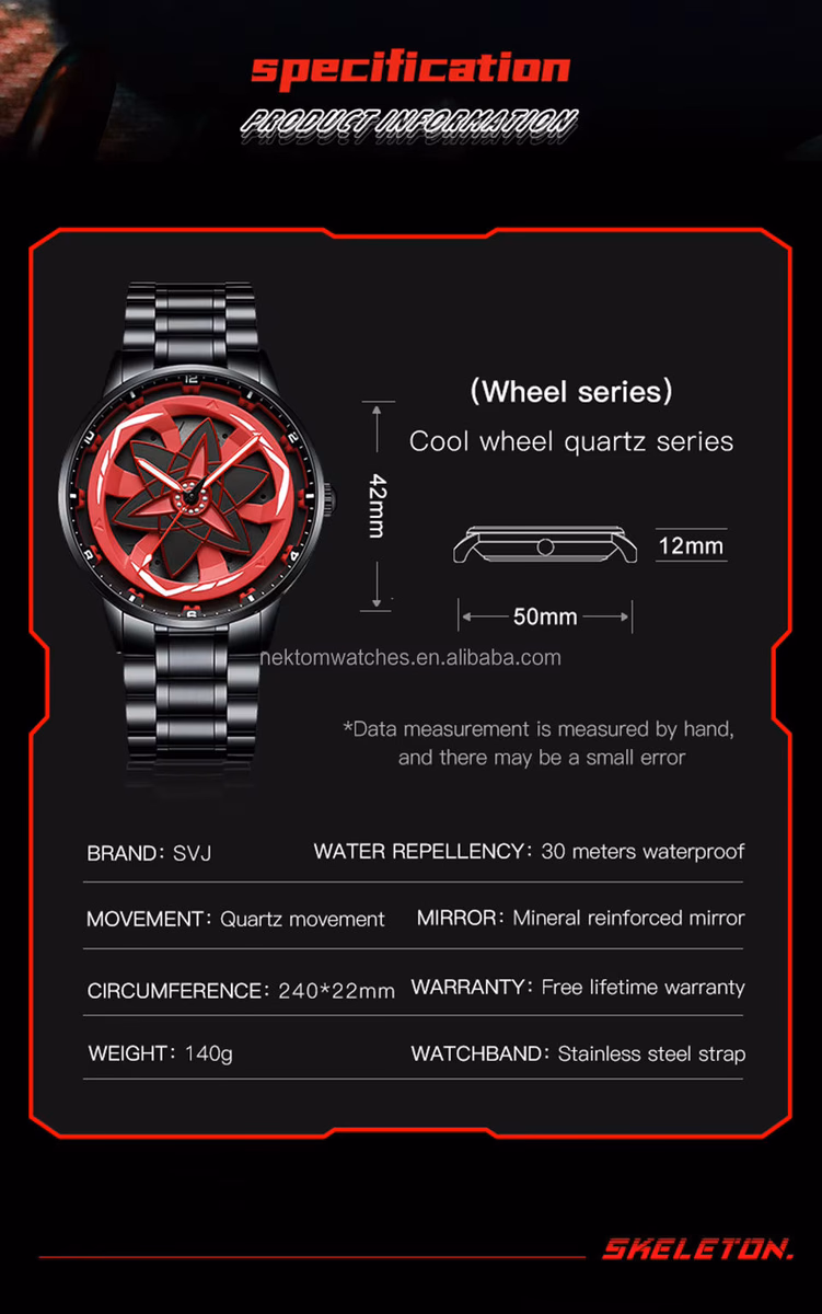 Uchiha Sharingan Watch – 360° Rotating Anime Quartz Timepiece — image 8
