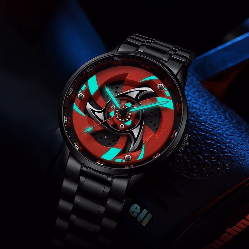 TurboWheel 3D Sports Car Quartz Watch – 42mm Rotating Dial Men’s Business Timepiece — image 6
