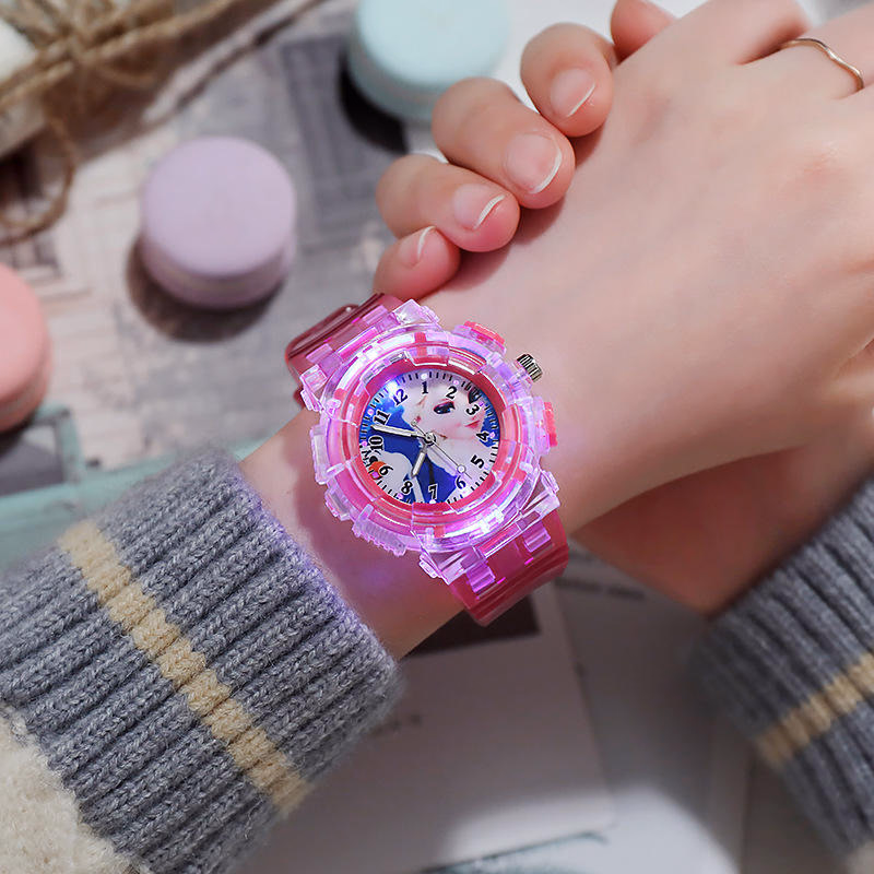 Cute Cartoon Kids Watch with Sparkling Glitter – Ice Princess Quartz for Girls — image 4