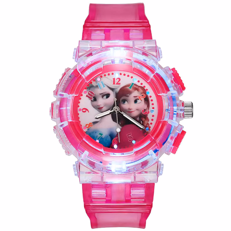 Cute Cartoon Kids Watch with Sparkling Glitter – Ice Princess Quartz for Girls — image 2