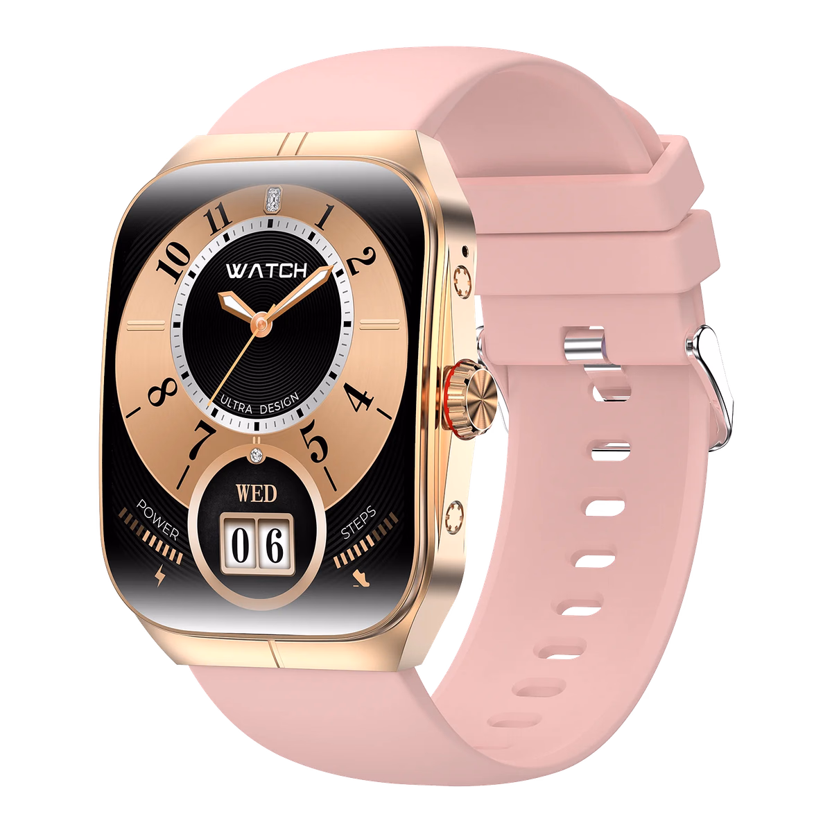 AMOLED Curved Screen Smartwatch with Health Monitor & BT Call