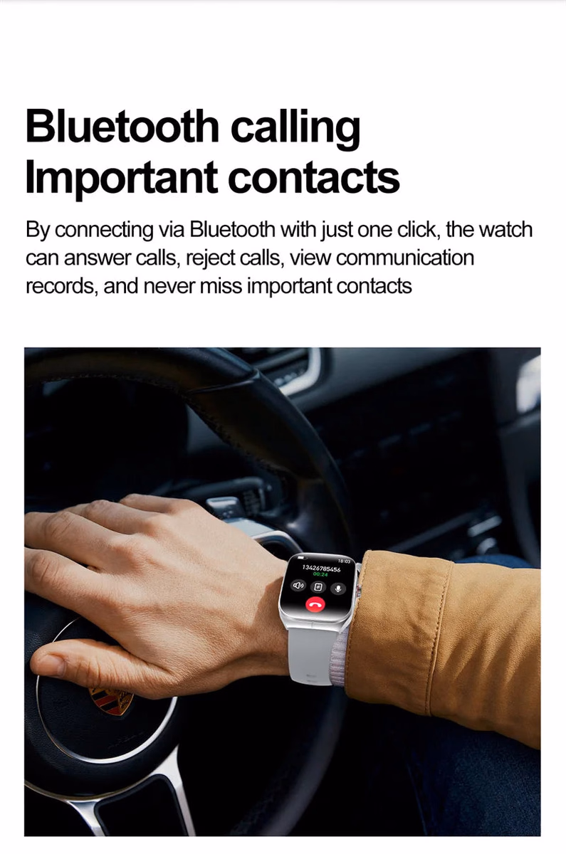 AMOLED Curved Screen Smartwatch with Health Monitor & BT Call — image 6