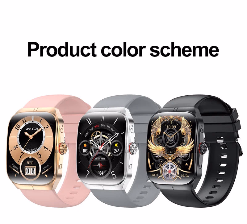 AMOLED Curved Screen Smartwatch with Health Monitor & BT Call — image 2