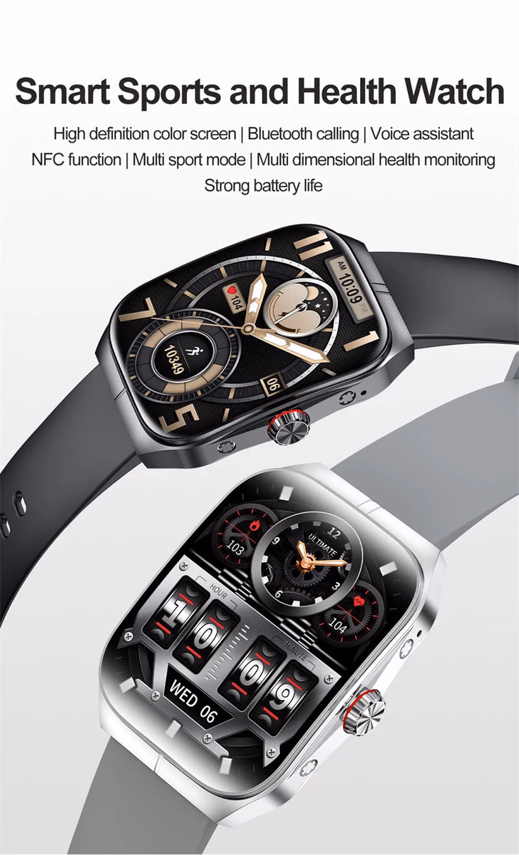 AMOLED Curved Screen Smartwatch with Health Monitor & BT Call — image 5