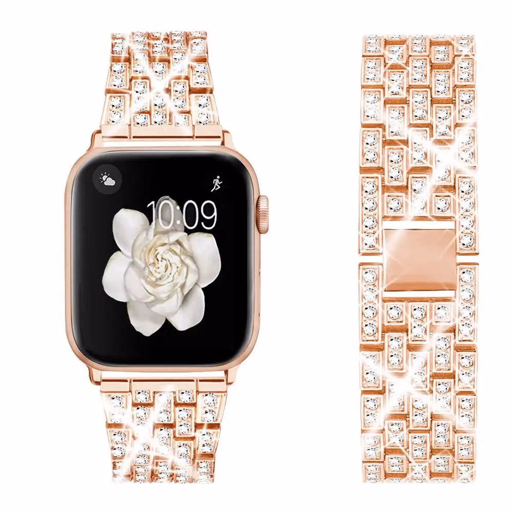 Women's Diamond Chain Watch Band for Apple Watch 40-45mm Series 6-8 — image 2
