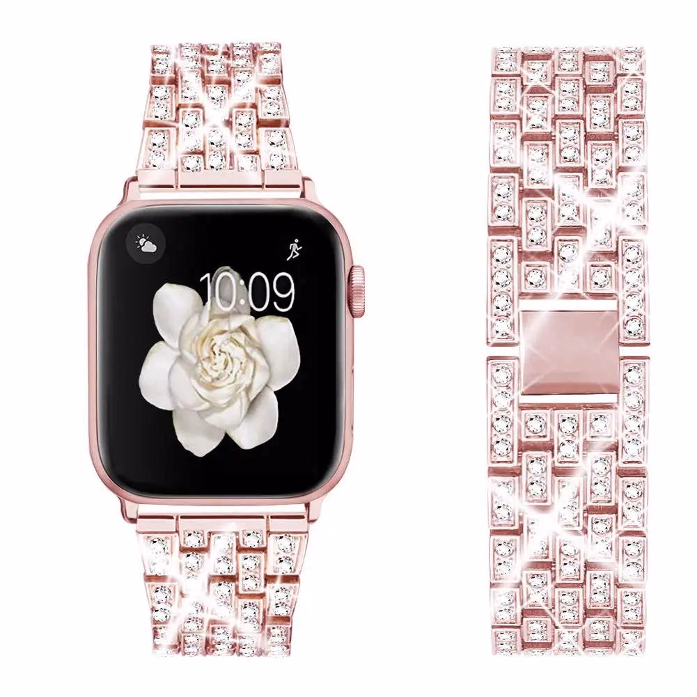 Women's Diamond Chain Watch Band for Apple Watch 40-45mm Series 6-8 — image 6