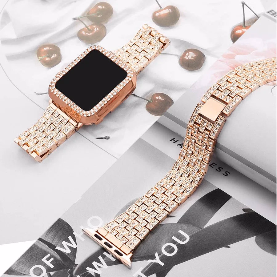 Women's Diamond Chain Watch Band for Apple Watch 40-45mm Series 6-8 — image 4
