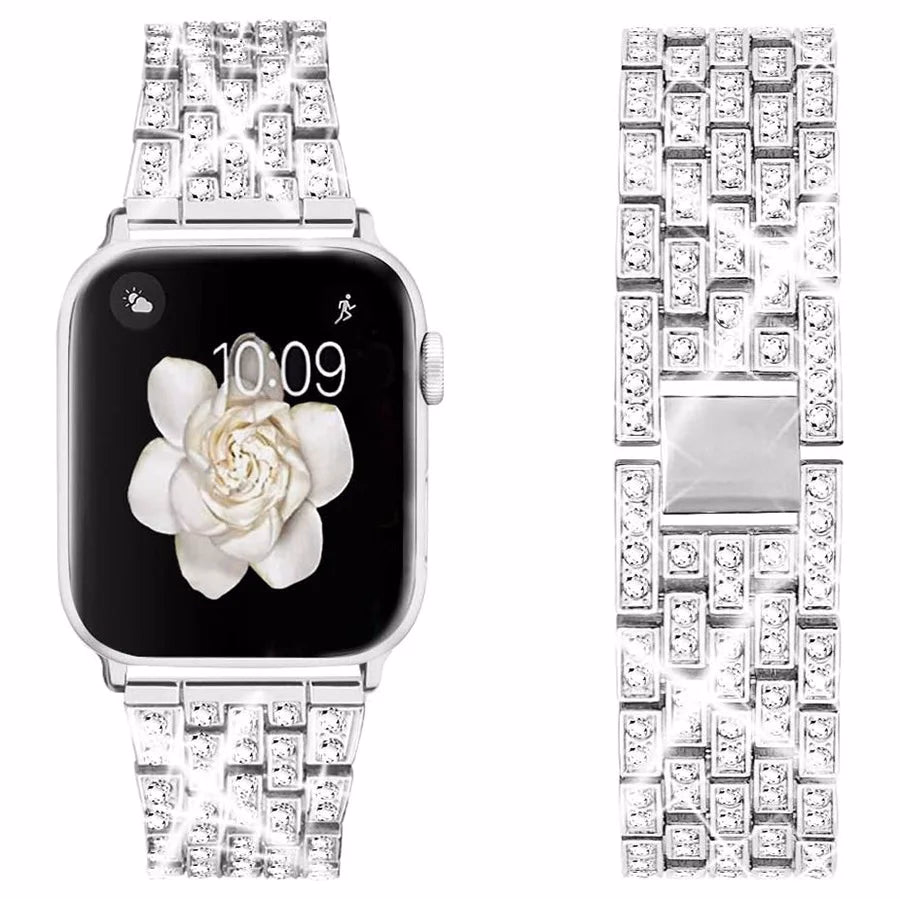 Women's Diamond Chain Watch Band for Apple Watch 40-45mm Series 6-8 — image 8