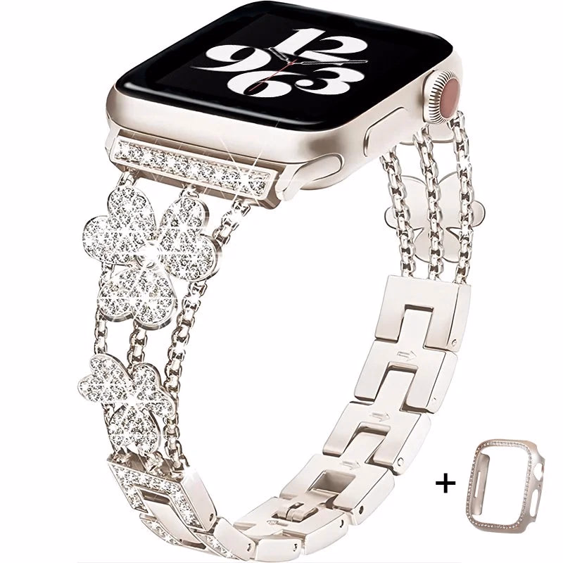 Diamond Strap Watch Case & Band for Apple Watch 41mm/45mm Series 8/7/6 — image 11