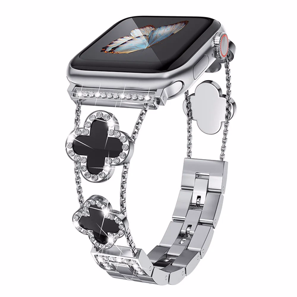 Stainless Steel Clover Watch Band for Apple Watch