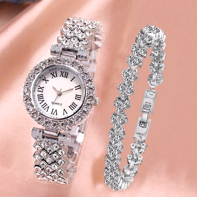 Luxury Crystal Rose Gold Women's Watch Gift Set — image 11