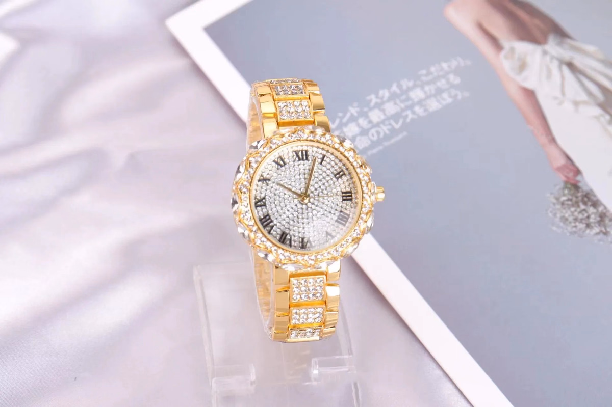 Gypsophila Diamond Quartz Watch with Roman Numerals — image 7