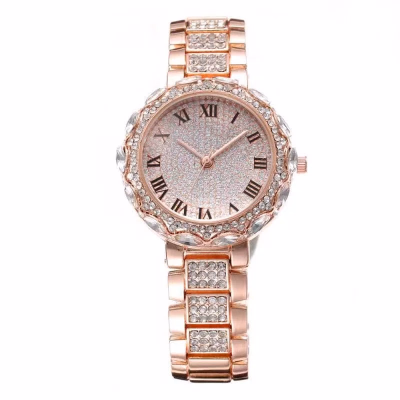 Gypsophila Diamond Quartz Watch with Roman Numerals