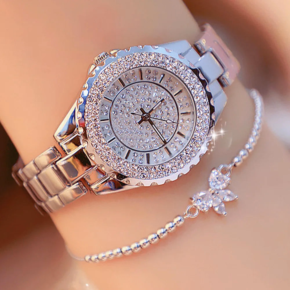 Women's Crystal Quartz Watch & Bracelet Set — image 8