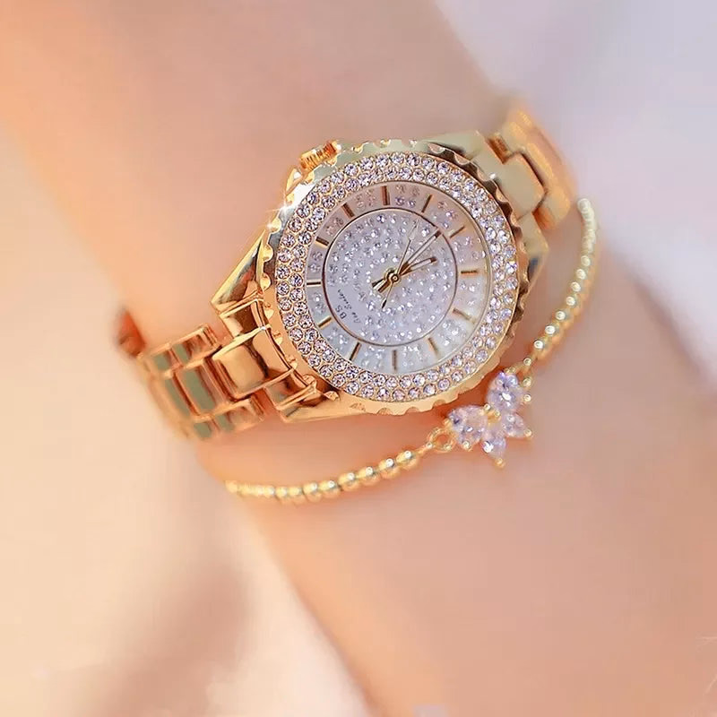 Women's Crystal Quartz Watch & Bracelet Set — image 4