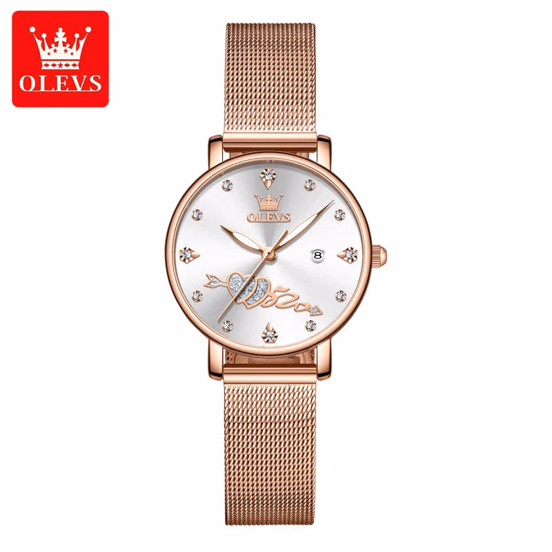 OLEVS Leather Belts & Luminous Quartz Watches Gift Set for Women — image 6