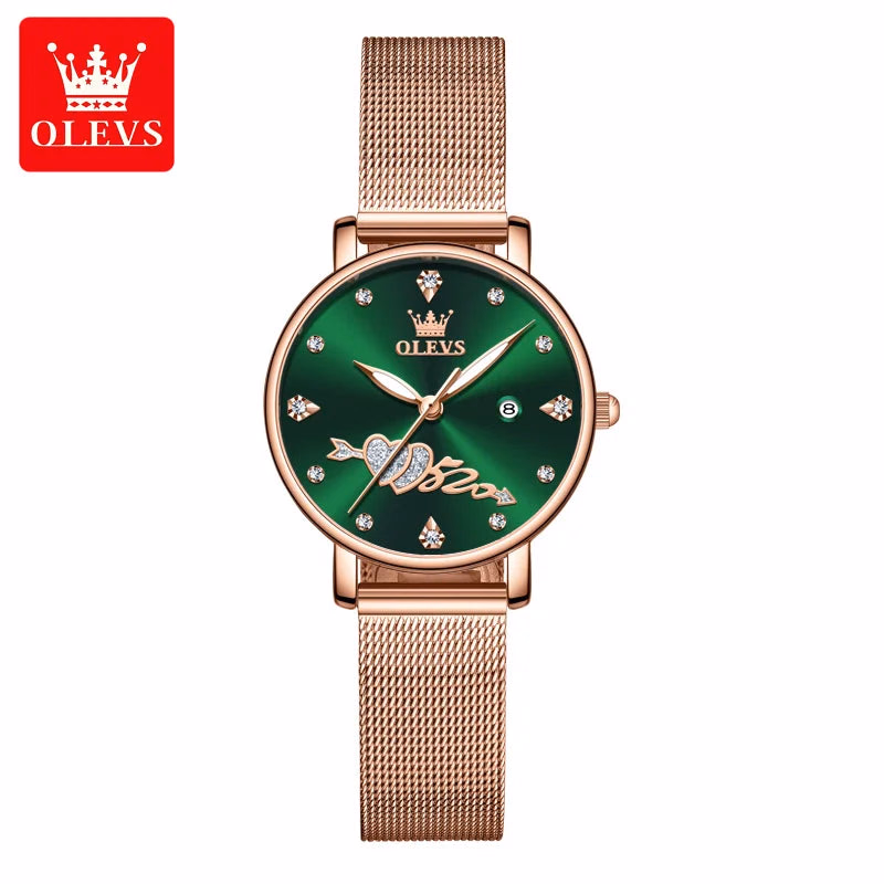 OLEVS Leather Belts & Luminous Quartz Watches Gift Set for Women — image 5
