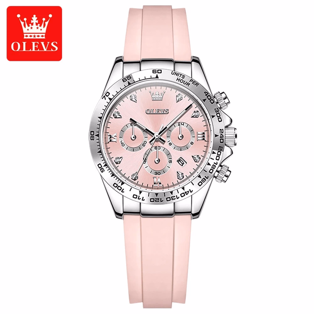 OLEVS Women's Quartz Chronograph Watch 38mm Waterproof — image 11